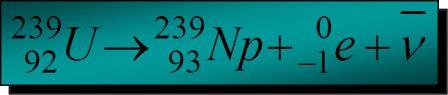 Uranio 239 --> Nettunio 239